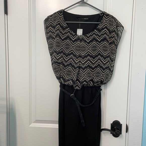 NWT black belted dress - Picture 4 of 5